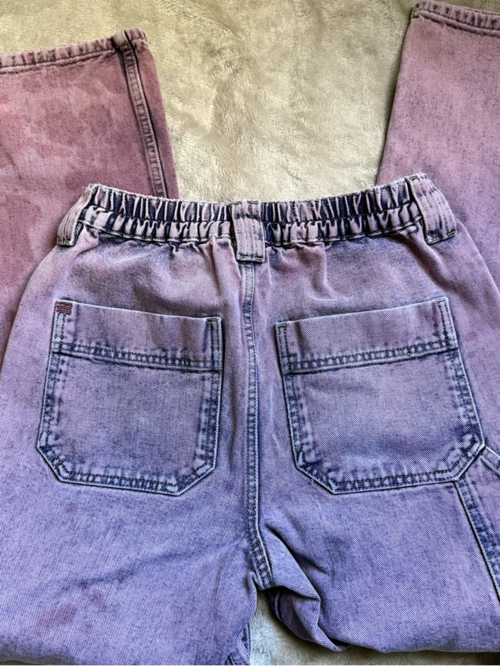 BDG Urban Outfitters lavender Cargo Pants High Rise Relaxed Fit Size 27” - Picture 4 of 4